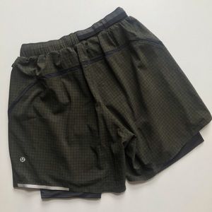lululemon athletica Dark Green Athletic Shorts